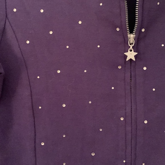 Girls Sparkle Zip Up Italian 10/12 - Picture 3 of 4